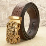 Imperius™ Dragon Buckle Men Belt – 3.5CM Genuine Leather Automatic Business Strap 4