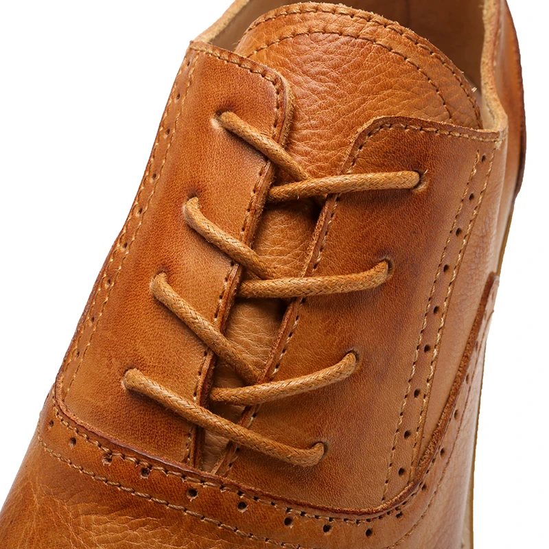 British Virtue™ Goodyear-Welted Derby Brogues – Handmade Formal Leather Shoes for Men & Women 3