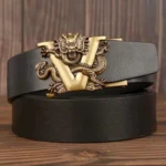 DragonCrest™ Genuine Automatic Buckle Belt – Dragon Design Genuine Leather Gift 2