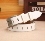 BellaEdge™ 2.8cm Women’s Genuine Leather Belt – Red Cowskin Belt with Classic Pin Buckle 4