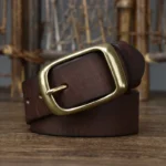 CoreForm™ 3.8cm Men’s Genuine Pure Cowhide Leather Belt – Retro Korean Style Leather Belt for Jeans 6