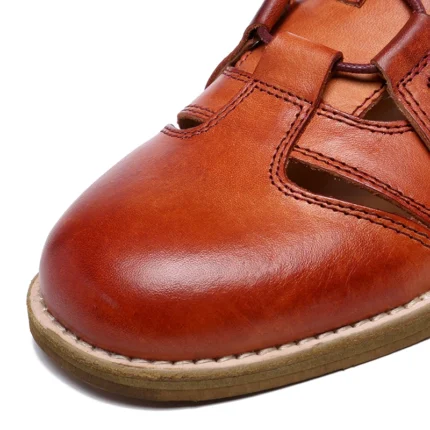 Verano™ Handcrafted Cowhide Leather Fisherman Sandals – Unisex Retro Gladiator Shoes 2