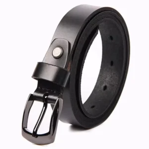 ELISSARA™ 2.3CM Women Genuine Leather Belt – Vintage Metal Buckle Casual Fashion Strap 1
