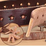Starella™ Women’s Hollow Star Genuine Leather Belt – 2.3CM Candy Color Fashion Strap 6