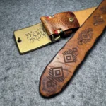 ToughGuy™ 3.8cm Classic Horseshoe Belt Full-Grain Leather Belt – Copper Horseshoe Buckle Men’s Retro Jeans Belt 4