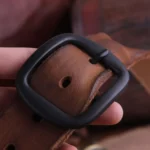 WestForge™ Folded Cowhide Leather Belt – Men’s Retro Western Patchwork Belt with Alloy Pin Buckle 6