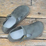 TessaBelt Classic™ | Handmade Women's T-Strap Cowhide Leather Flats – Retro British Big Toe Shoes with Buckle Strap 29