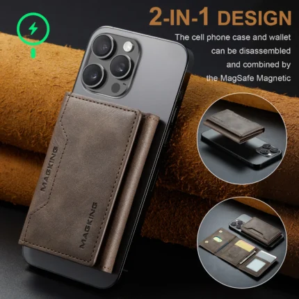 Luxury Magnetic Mini Wallet – Foldable Slim Purse for Men & Women 2