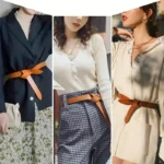 ELEGANCEKNOT™ 2.8CM Women’s Genuine Leather Knot Belt – Slim Waistband for Dresses & Coats 3