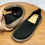 WideGlide Classic™ | Men’s Handmade Cowhide Loafers – Breathable & Waterproof Soft Leather Wide Toe Shoes 1