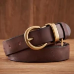 WESTELLA™ 2.8CM Women’s Genuine Brass Buckle Belt – Designer Cowboy Belt 4