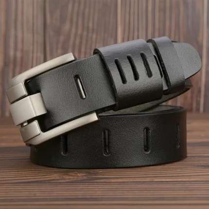 STRONGTIER™ 3.8CM Men’s Genuine Cowboy Belt – Luxury Designer Pin Buckle for Casual & Business Wear 2