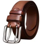 Braveton™ 2025 Men's Double Needle Retro Belt – Retro Pure Cowhide Waistband 1