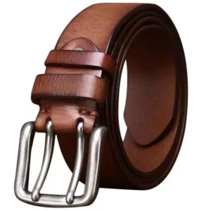 Braveton™ 2025 Men's Double Needle Retro Belt – Retro Pure Cowhide Waistband 1