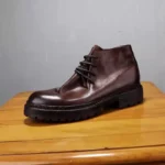 Elson™ Vintage Desert Boots – Men's Handmade Cowhide Leather Motorcycle Boots 3
