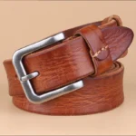 URBANHIDE™ 3.3CM Men’s Casual Cowhide Leather Belt – First Layer Cowskin with Pin Buckle 5