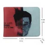 FilmPop™ Cartoon Film Short Wallet – Cool PU Leather Wallet with Zipper Coin Pocket & Card Holder 3