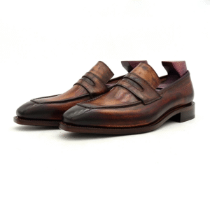 Cortegiani™ Goodyear Welted Loafers – Handmade Full Grain Leather Dress Shoes for Men