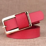 CANDYCORE™ Women Genuine Cowhide Belt – 2.3CM Luxury Pin Buckle Hip-Hop Leather Girdle 4