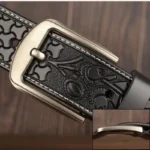 LUMARIA™ Women’s 3.8CM Golden Pin Buckle Belt Vintage Waist Strap Genuine Leather Belt 6
