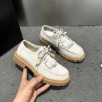 Heritage Step™ Women’s Suede Moccasins – Lace-Up Thick-Soled Loafers for Spring & Autumn 4