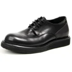 Platridge™ Handmade Men Platform Leather Shoes – Casual Cowhide Lace-Up Spring/Autumn Footwear 1