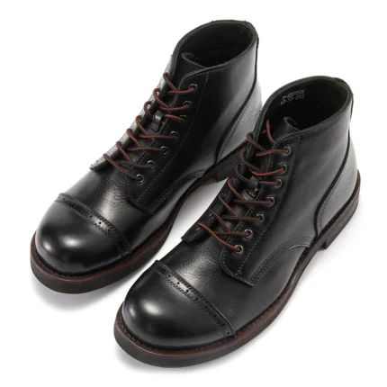 UNITYPUREMAX™ Handmade Men Combat Boots | Waterproof Genuine Cow Leather Retro Outdoor Ankle Boots