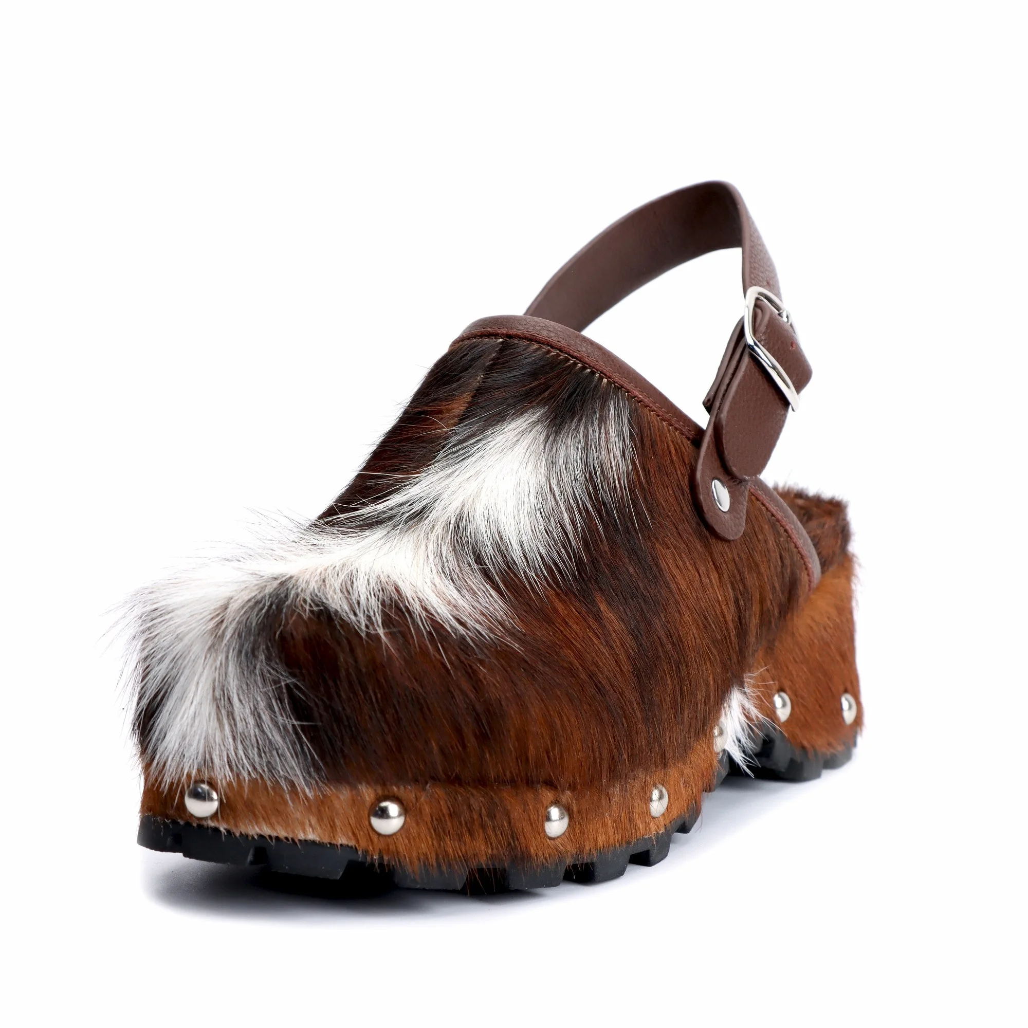 WildCharm™ Women Platform Fur Clogs – Vintage Studded Cowboy Sandals with Buckle & Arch Support 1 WildCharm™ Women Platform Fur Clogs – Vintage Studded Cowboy Sandals with Buckle & Arch Support 1