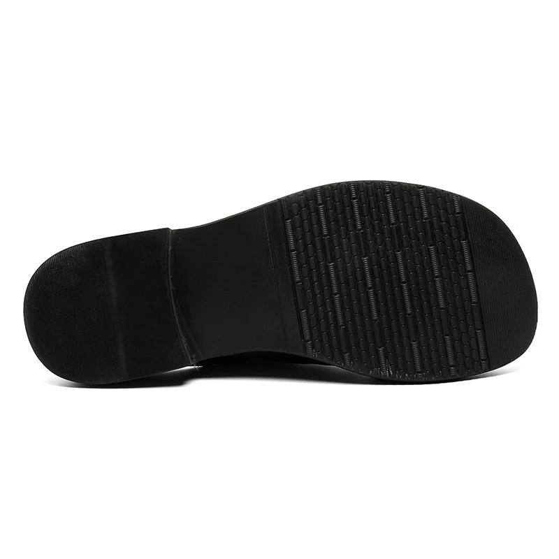 GrandeurStep™ Men Leather Mules – Luxury Backless Loafers with Split Leather & Metal Trim 6