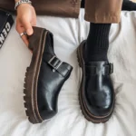 BoldStep™ Thick Platform Leather Mules for Men – Backless Designer Loafers Summer Slip-On Shoes 4
