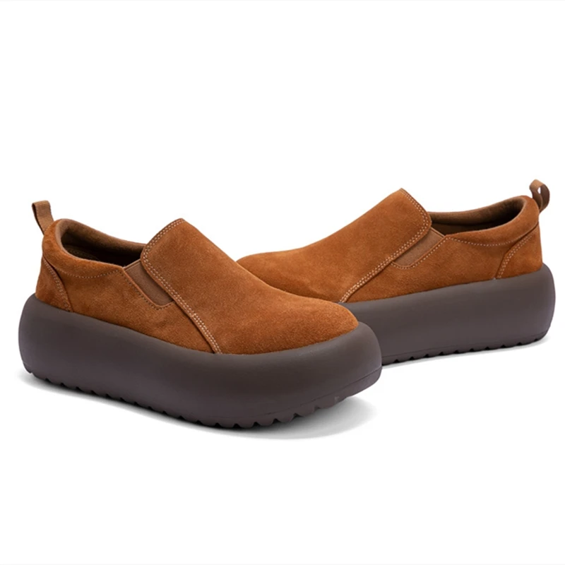 Originality™ Women’s Platform Loafers – Genuine Leather Slip-On Retro Sneakers 4