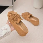 EleganceStep™ Women’s Genuine Leather Tassel Loafers – Ballet Mary Jane Flats 2