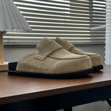 EaseStep™ Men’s Suede Mule Slippers – Handmade Indoor Outdoor Walking Flats 1