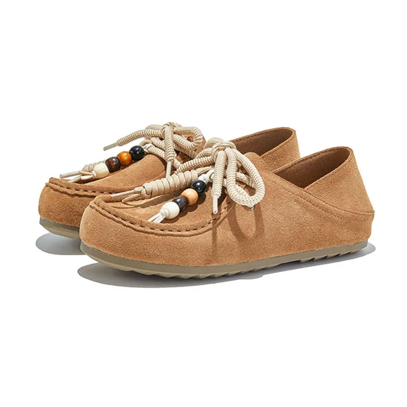 Originality™ Women’s Genuine Leather Flat Sneakers – Casual Suede Loafers for Spring & Autumn 2