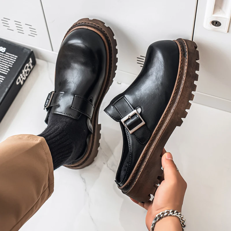 BoldStep™ Thick Platform Leather Mules for Men – Backless Designer Loafers Summer Slip-On Shoes 5