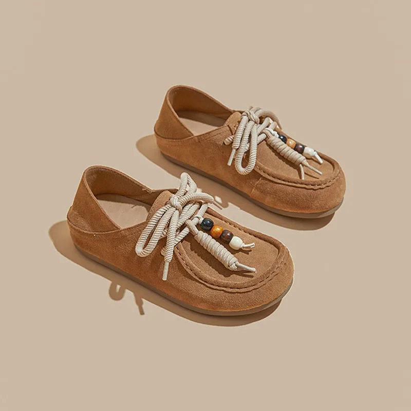 Originality™ Women’s Genuine Leather Flat Sneakers – Casual Suede Loafers for Spring & Autumn 4