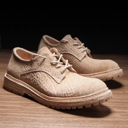 Original Gentleman™ British Thick Sole Brown Derby Shoes – Men's Retro Business Casual Shoes 2