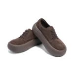 Elevate™ Women’s Thick-Soled Lace-Up Platform Shoes – Casual Suede Oxford Wedge 2