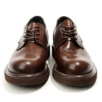 Platridge™ Handmade Men Platform Leather Shoes – Casual Cowhide Lace-Up Spring/Autumn Footwear 3