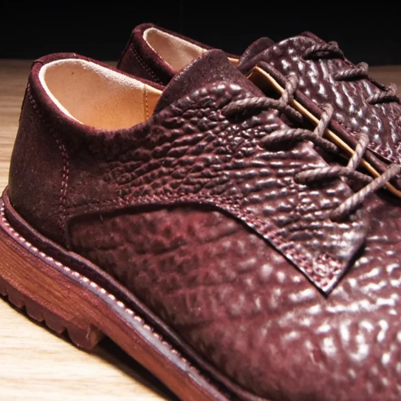 Original Gentleman™ British Thick Sole Brown Derby Shoes – Men's Retro Business Casual Shoes 6