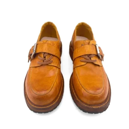 IronTread™ Handmade Horsehide Derby Shoes – Men's Thick Sole Retro Leather Work Shoes 2