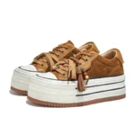 New Women's Sneakers™ – Thick-Soled Retro Skateboard Shoes | Genuine Leather Casual Shoes 3
