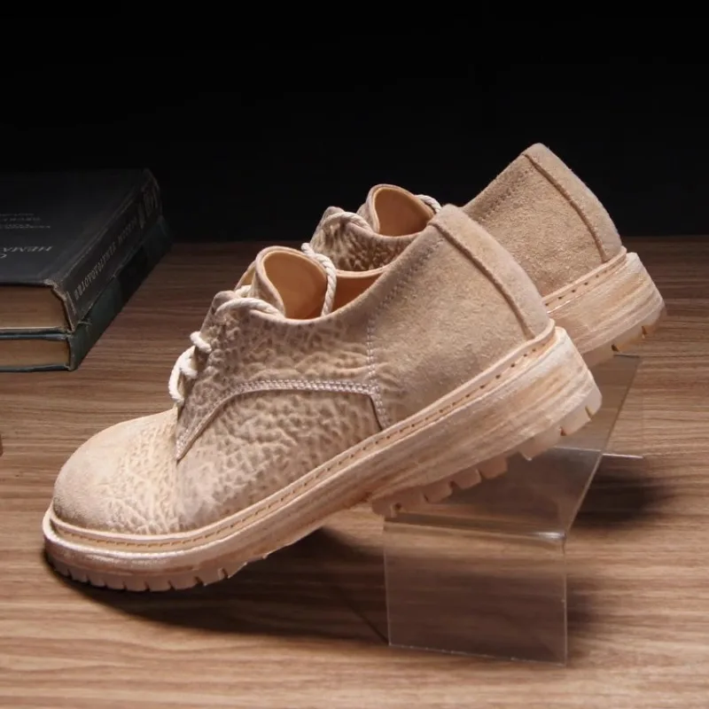 Original Gentleman™ British Thick Sole Brown Derby Shoes – Men's Retro Business Casual Shoes 3