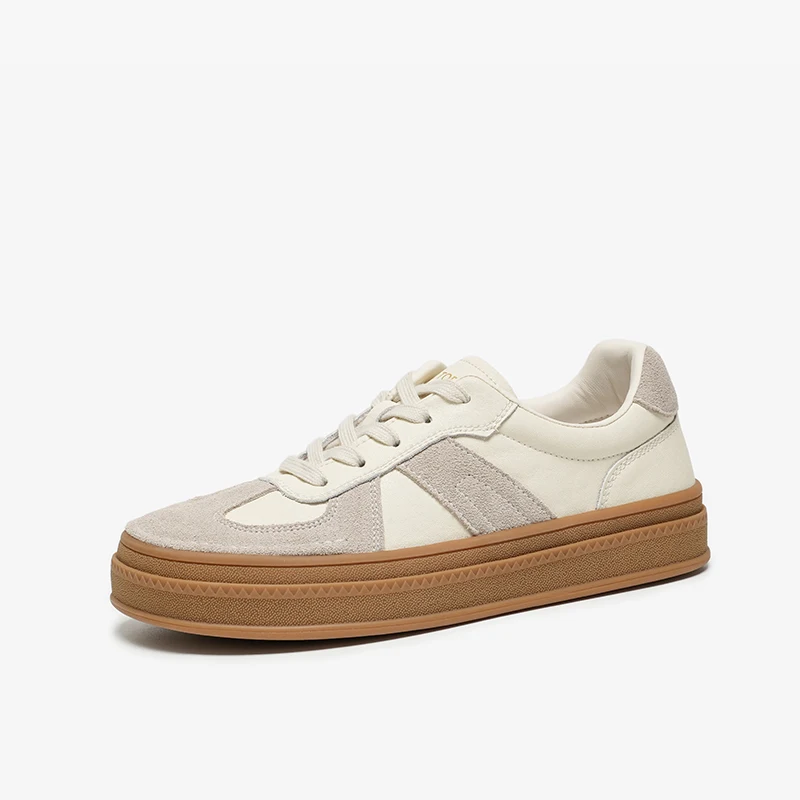 PatchLuxe™ Handmade Women’s Casual Sneakers – Cow Suede & Leather Patchwork Trainers 6