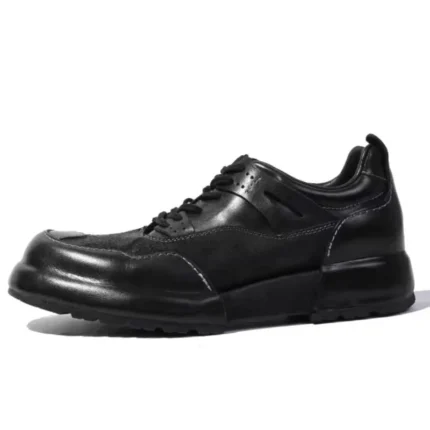 UNITYPUREMAX™ Italian Handmade Retro Leather Sneakers – Genuine Cowhide & Horsehide Thick-Soled Men’s Shoes 2