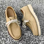Handmade Cow Suede Leather Dress Loafers – Vintage British Men’s Wedding & Office Shoes 3
