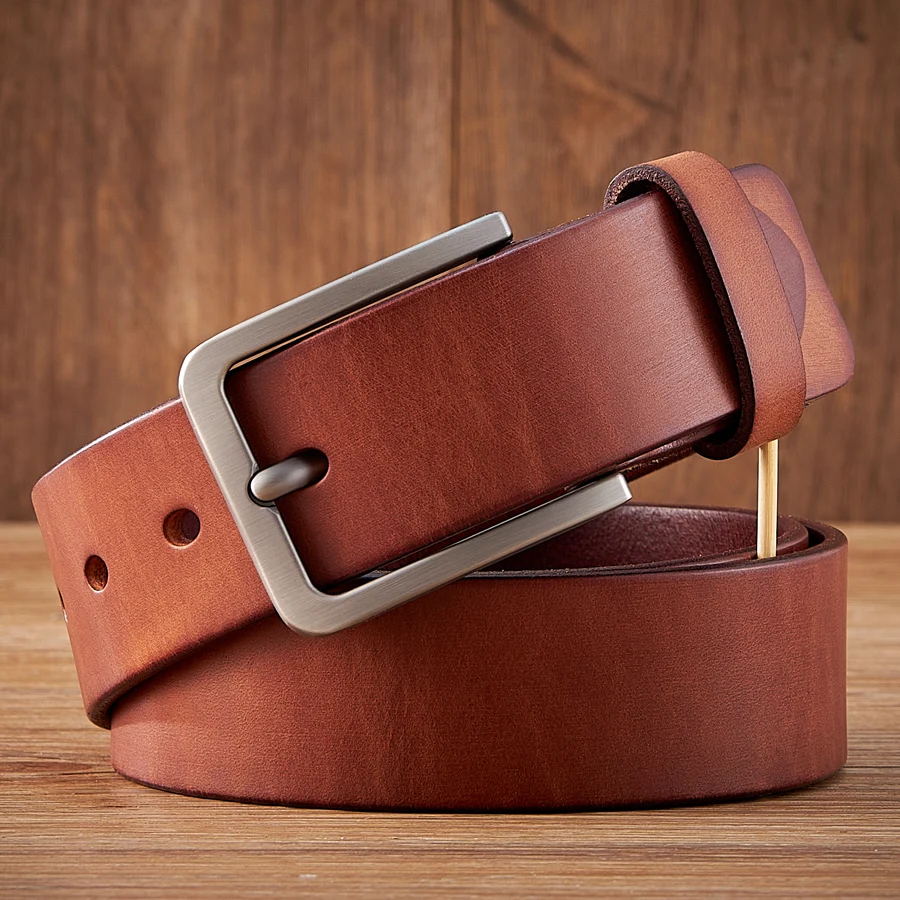 UNITYPUREMAX™ 3.8CM Genuine Vintage Leather Belt For Men – Classic Cowhide Strap for Jeans 6