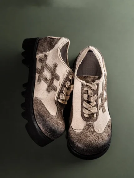 Designer Men’s Leather & Canvas Platform Casual Shoes – UNITYPUREMAX 2
