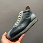 SkyRise™ Handmade Cow Leather High-Top Sneakers – Men’s Platform Casual Shoes with Height Boost 1