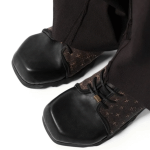 Retro Square Toe Men’s Leather Sneakers – Handmade Casual Shoes | UNITYPUREMAX™